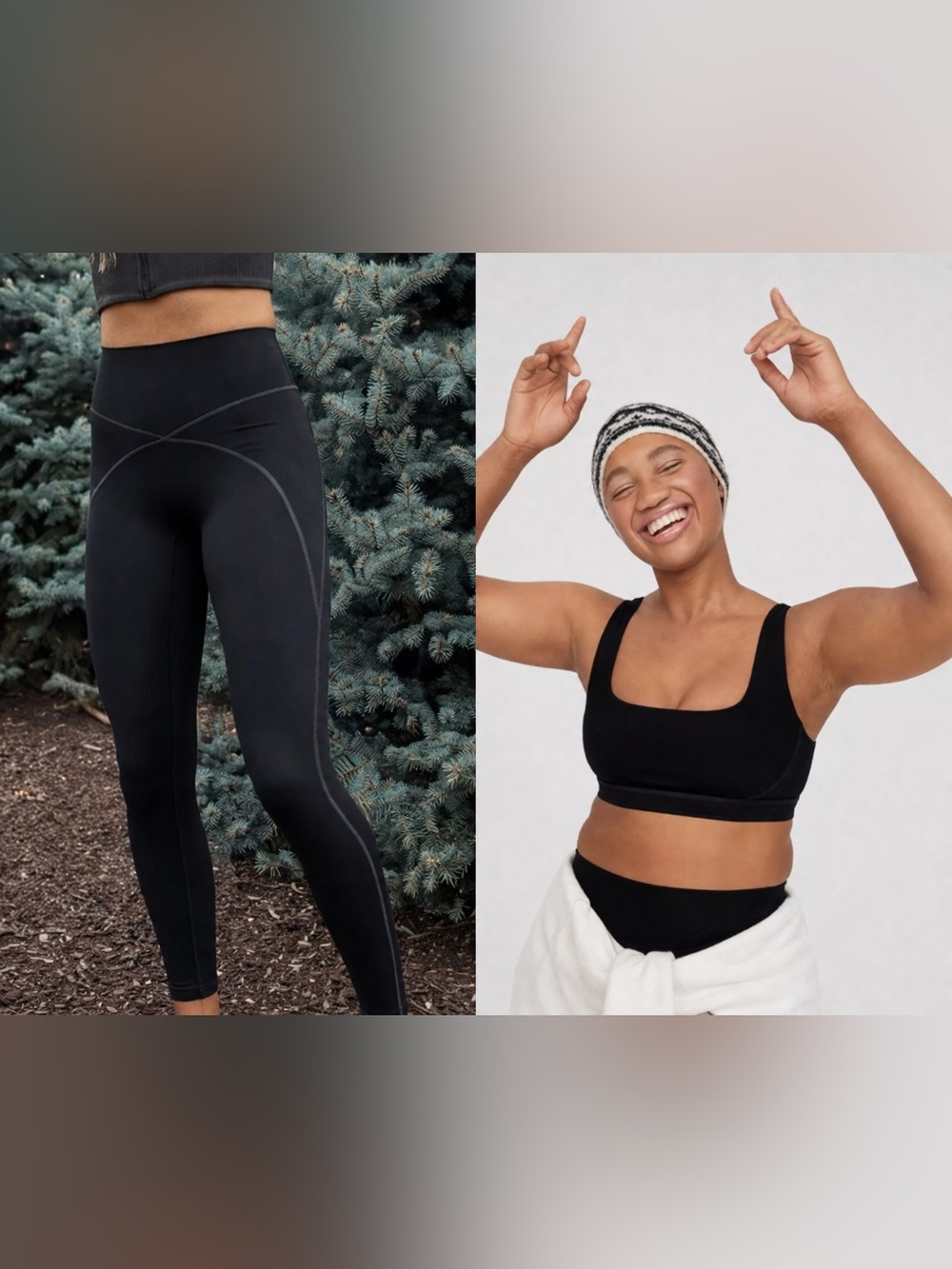 Offline by Aerie Goals Pop Stitch Legging & Sports Bra Set | Size Small